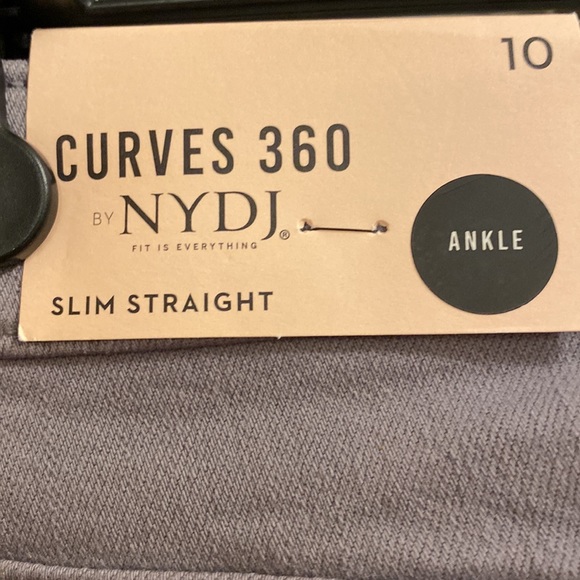 NYDJ Slim Straight Ankle Jean Gray - Picture 2 of 5